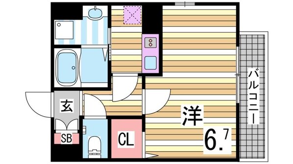 レスポワールの物件間取画像